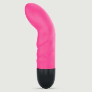 Vibrator din silicon curbat Expert G Spot - Roz