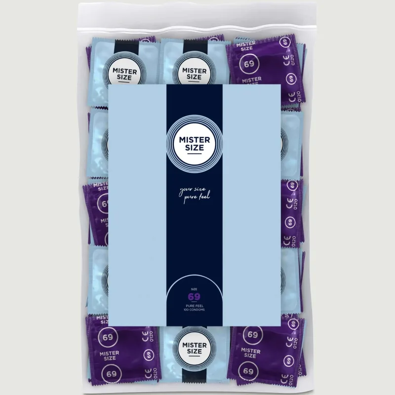 Prezervative Mister Size Pure Feel 69 mm - 100 bucăți — preț și oferte