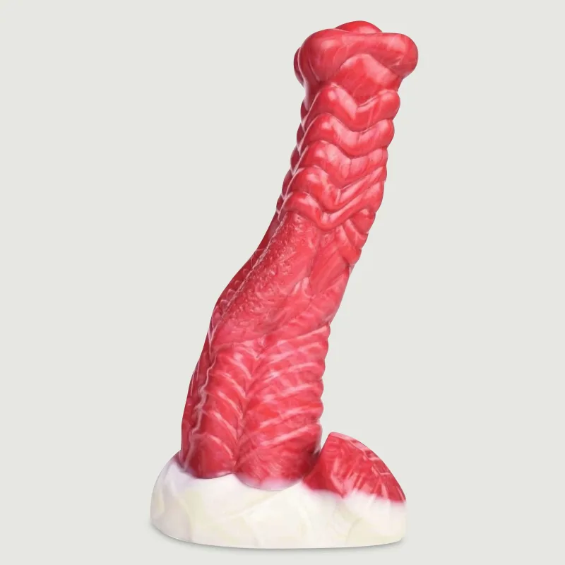Dildo ejaculator din silicon Monster Fisix 19 x 6 cm - roșu — preț și oferte