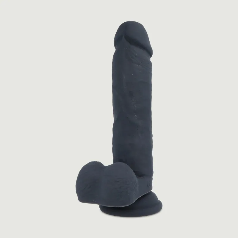 R16 Vibrator realist din silicon controlat de la distanță cu bile și ventuză - negru — preț și oferte