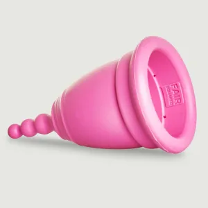 Cupa menstruală Loovara fără silicon mare - roz