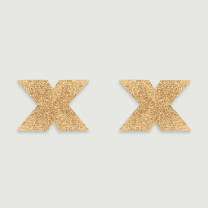 Flash Cross Nipple Stickere - Aur — preț și oferte
