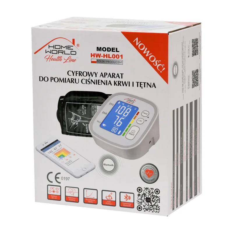 Tech-Med HW-HL001, tensiometru automat pentru brațul superior cu Bluetooth — preț și oferte