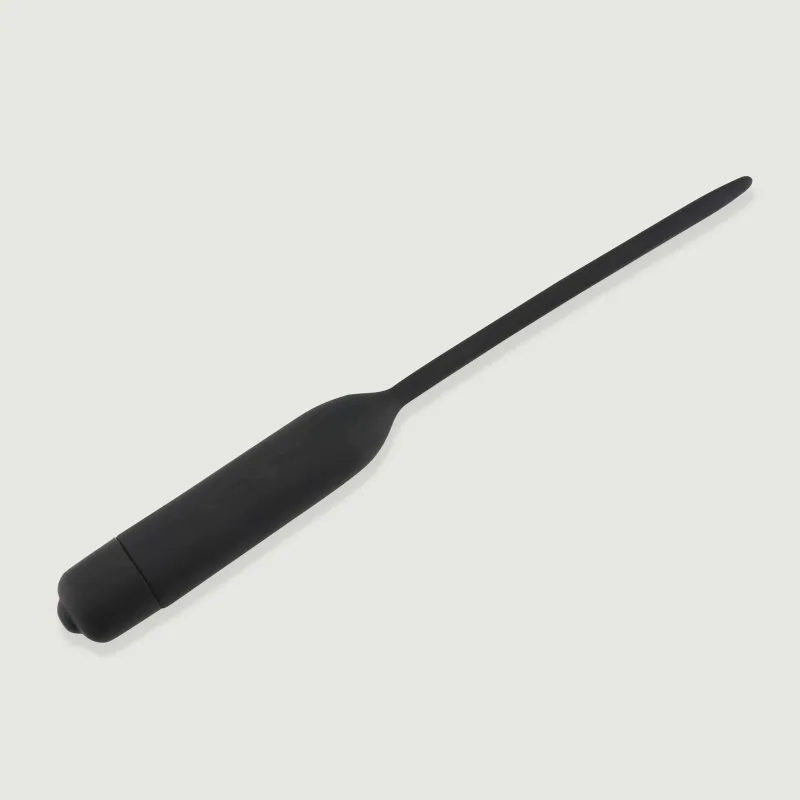 200 x 5,5 mm silicon vibrator 10 viteze sunet uretral - negru — preț și oferte