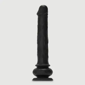 The Pussy Rotator Vibrator rotativ din silicon premium controlat de la distanță cu ventuză - negru