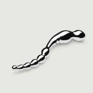 Le Wand din oțel inoxidabil Swerve Ribbed Dildo