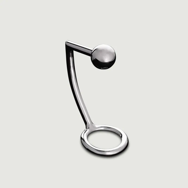 Intruder Butt Plug metalic cu C-Ring 55/30 mm - Argint — preț și oferte