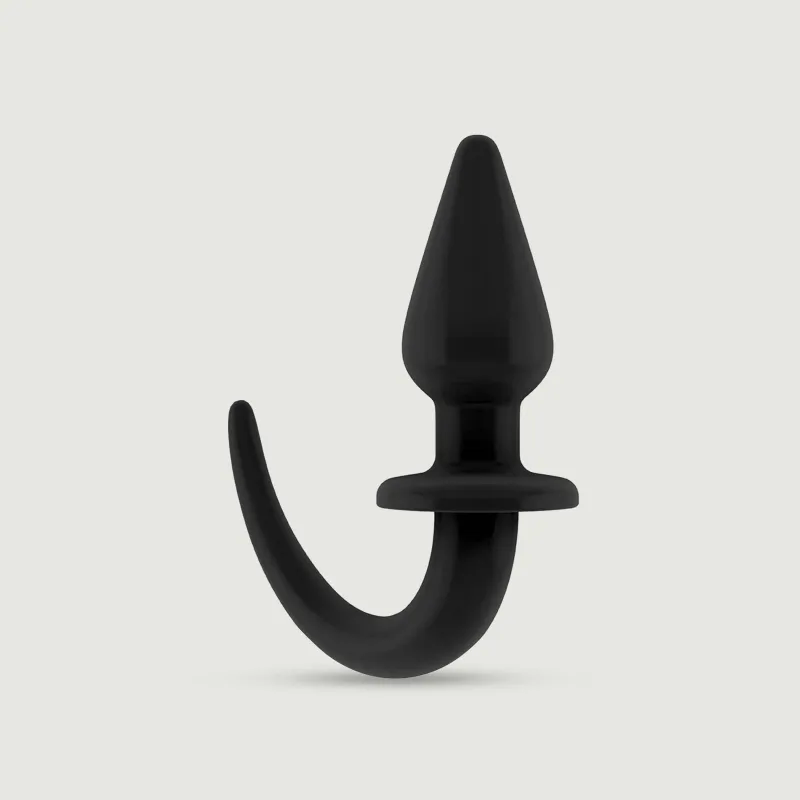 Butt Plug flexibil cu coadă - negru — preț și oferte