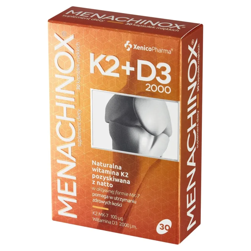 Menachinox K2 + D3 2000, 30 capsule — preț și oferte