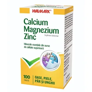 Calciu Magneziu Zinc, Walmark | 100 tablete