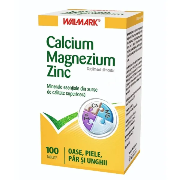 Calciu Magneziu Zinc, Walmark | 100 tablete — preț și oferte