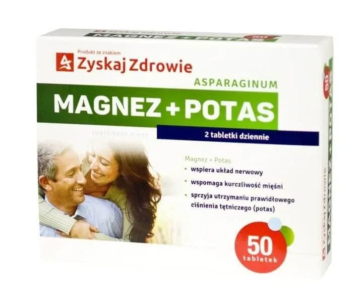 Asparaginum Magneziu + Potasiu, 50 comprimate — preț și oferte