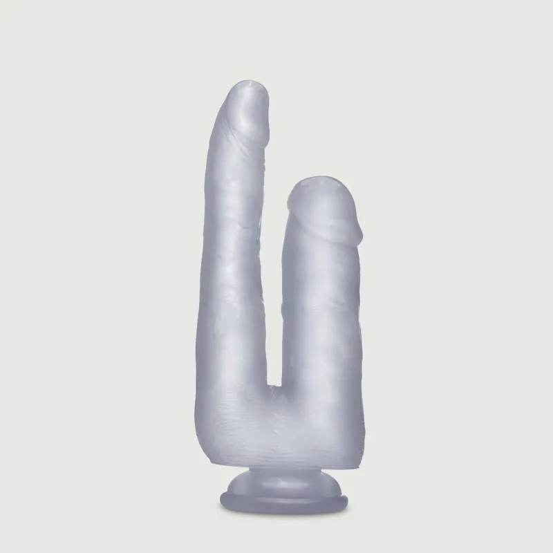 Cocoș dublu realist cu ventuză 22,5 cm - Transparent — preț și oferte