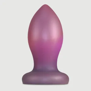 Plug anal din silicon gros pentru întindere anală 19,5 x 8,4 cm - roz