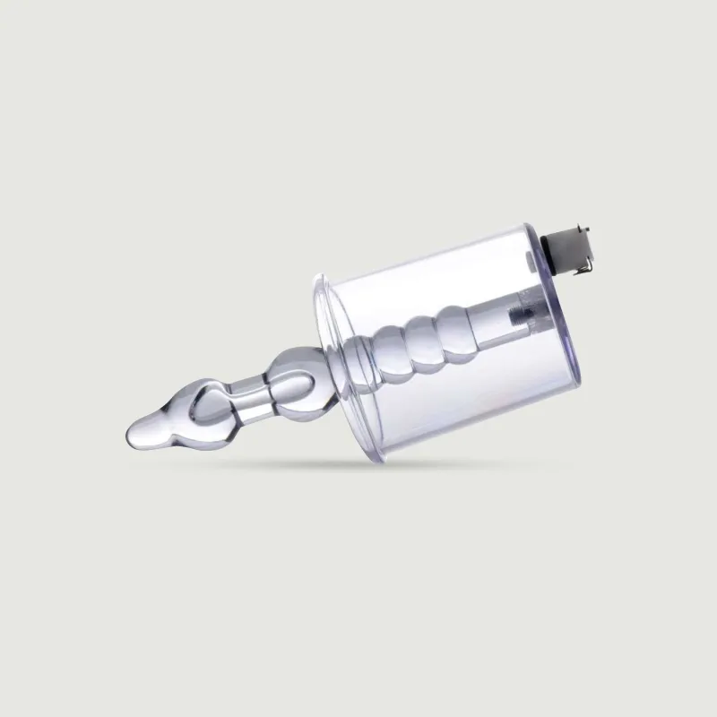 Aspirator anal Rosebud cu tijă cu mărgele - Transparent — preț și oferte