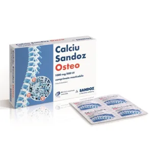 CALCIU SANDOZ OSTEO 1000 MG/880 UI X 30