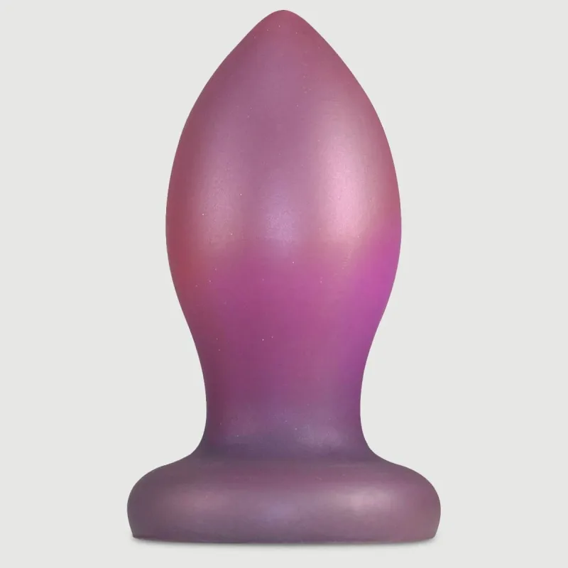 Plug anal gros din silicon pentru întindere anală 21 x 9,1 cm - roz — preț și oferte