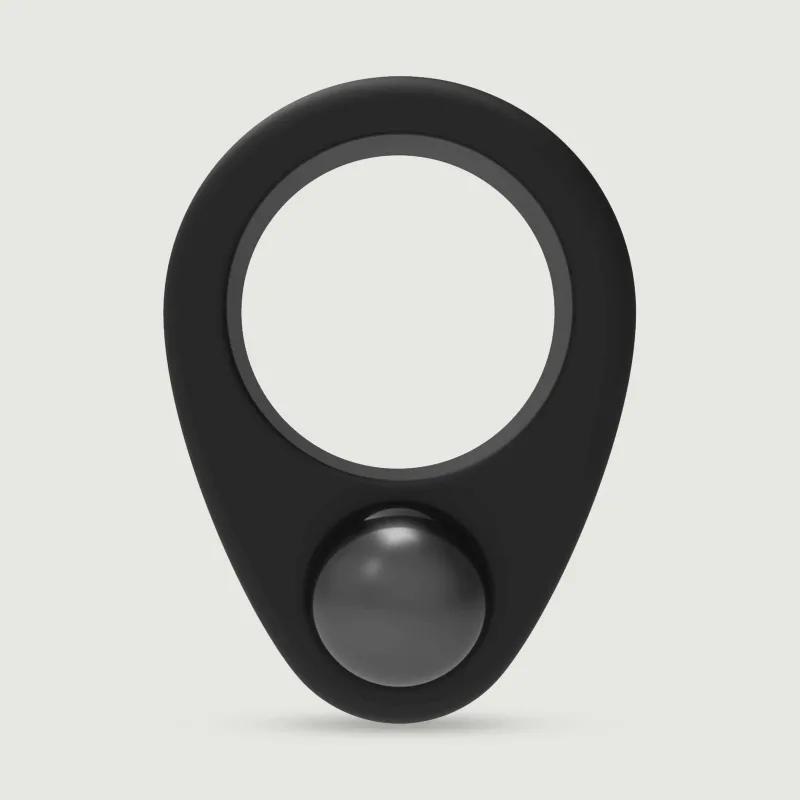 Ramrod Inel pentru penis din silicon cu o singură greutate metalică - negru — preț și oferte