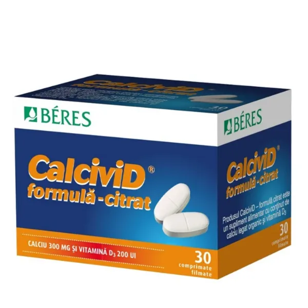 CalciviD formula-citrat, Beres Pharmaceuticals | 30 comprimate — preț și oferte