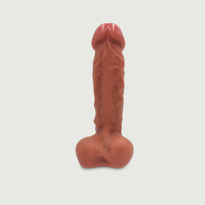 Dildo realist din silicon de 18 cm pentru Sexopolis Sex Machines - maro — preț și oferte