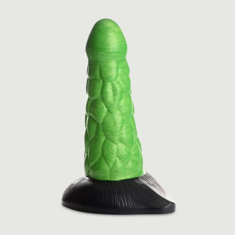Reptilă radioactivă Dildo din silicon gros și solzos — preț și oferte