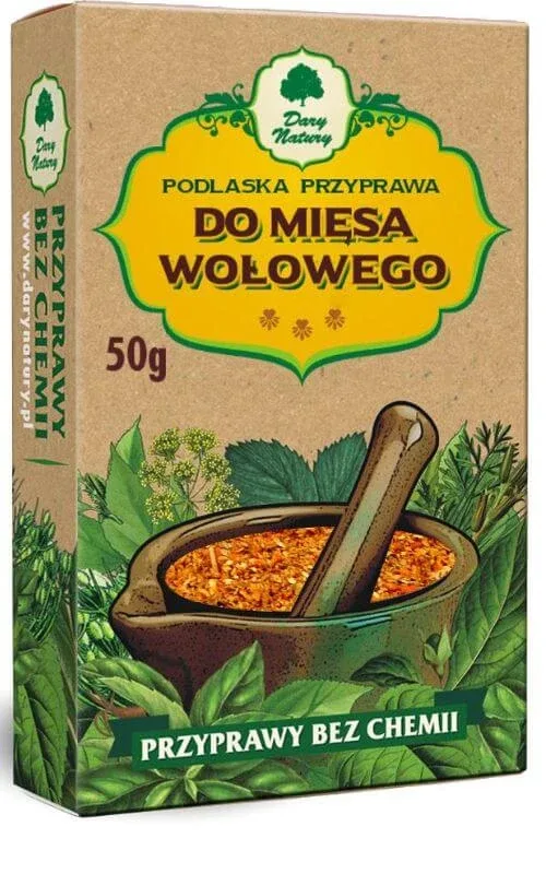 Condimente pentru carne de vită 50g DARY NATURY — preț și oferte