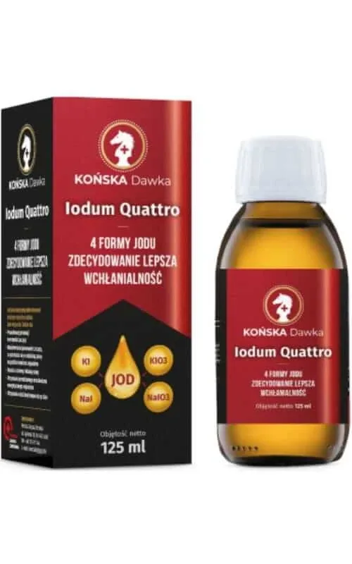 Iodum Quattro - 4 forme de iod 125 ml doză pentru cai — preț și oferte