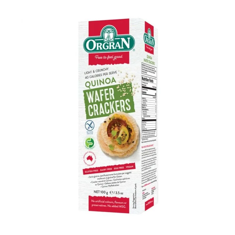 Crackers din quinoa fara gluten, 100g, ORGRAN — preț și oferte
