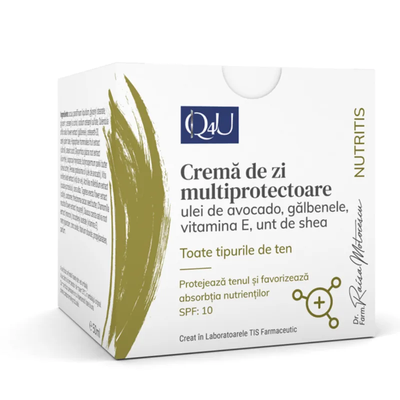 Crema de zi multiprotectoare Nutritis Q4U, 50ml, Tis Farmaceutic — preț și oferte