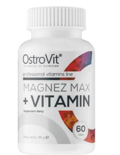 OstroVit Magneziu MAX + Vitamina, 60 comprimate — preț și oferte