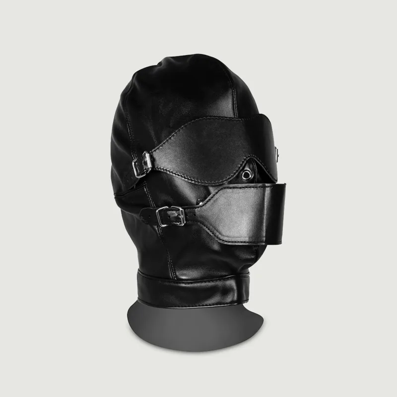 Mască legată la ochi cu Ball Gag respirabil - negru — preț și oferte