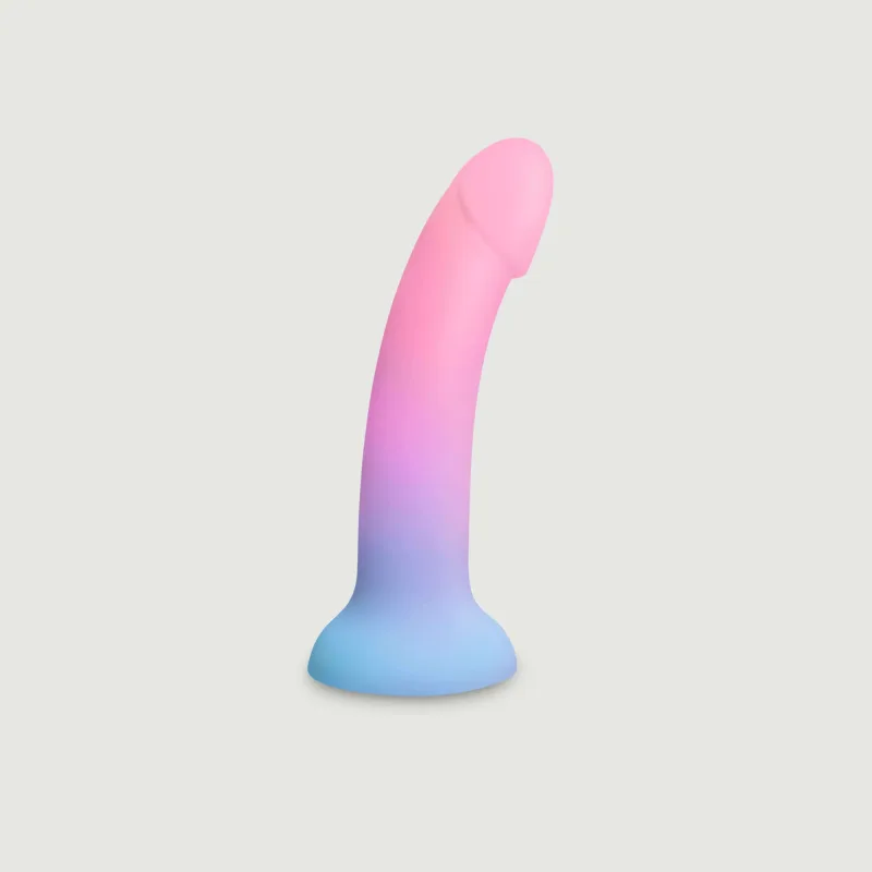 Dildolls Utopia Premium silicon X-Large Dildo cu ventuză - roz/albastru — preț și oferte