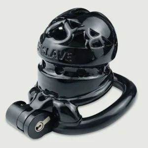 Sex Slave cușcă de castitate medie 6,5 x 3,5 cm - negru