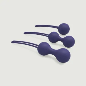 Set de bile Kegel din silicon Per'Fit - albastru