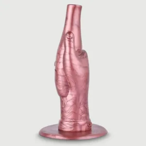 Fisting Plug Hand Cu Sticlă 14 x 4 cm - Roz
