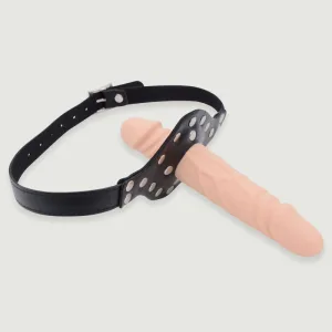 Dildo Gag cu curea Dildo Dick 13 cm - Flesh