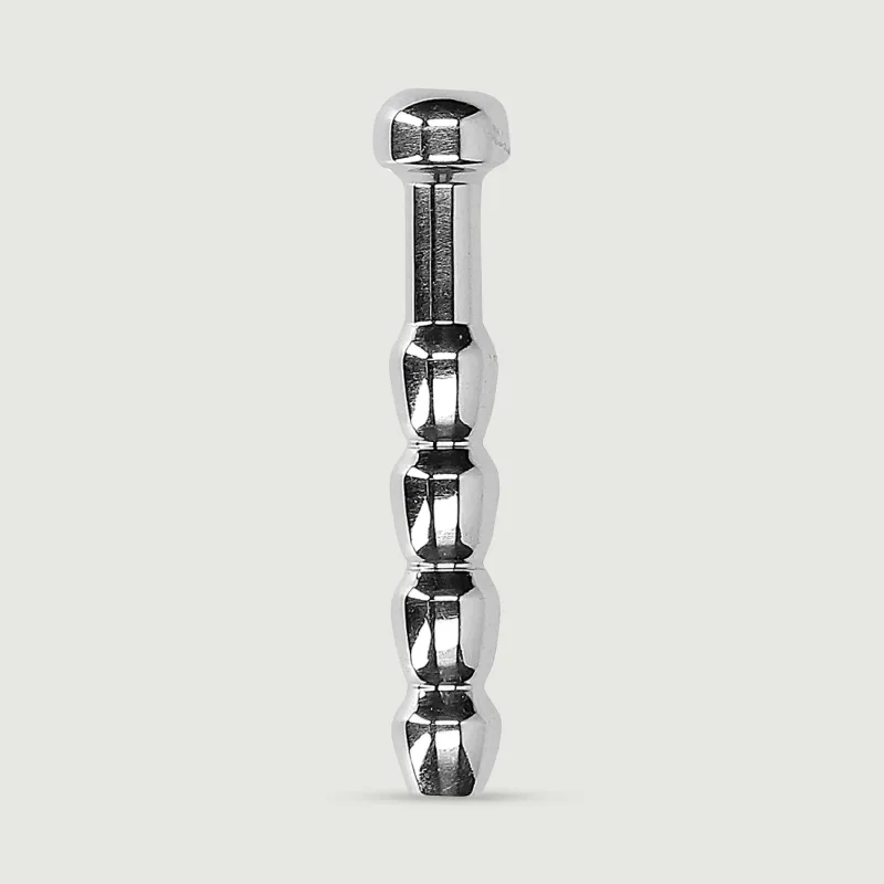 Plug pentru penis cu sunete groase și goale 8 mm - Argint — preț și oferte