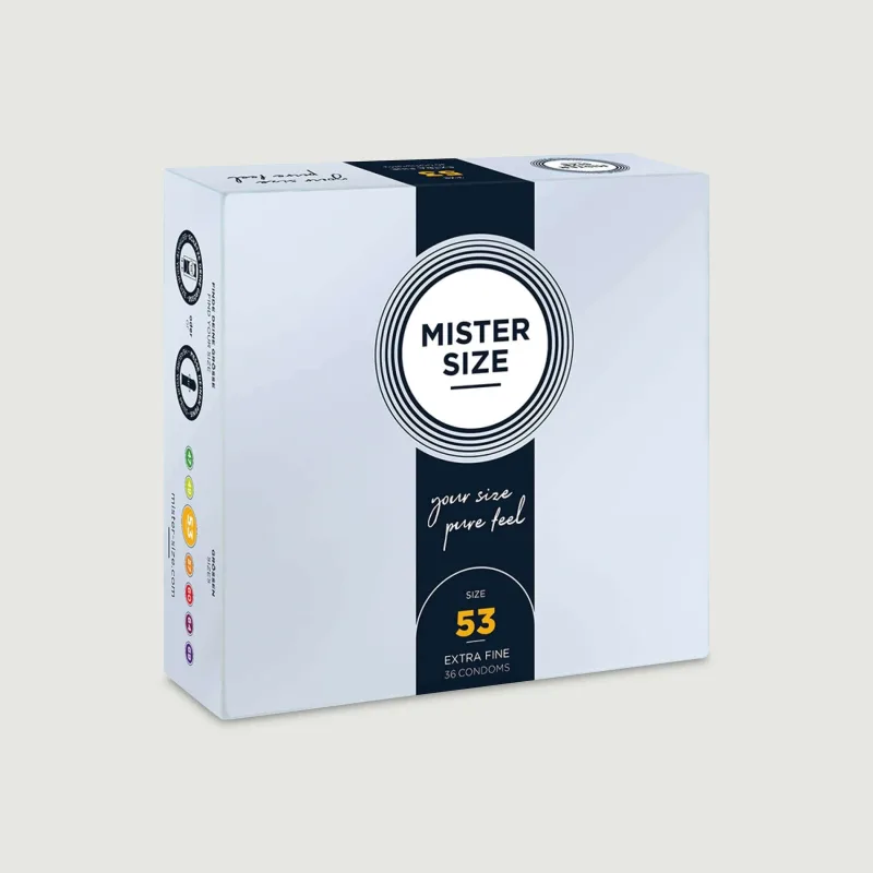 Prezervative Mister Size Pure Feel 53 mm - 36 bucăți — preț și oferte