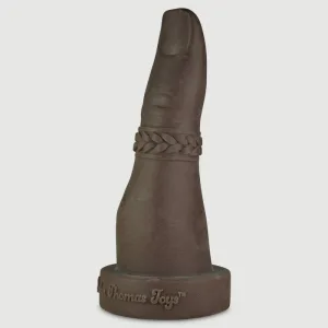 Just One Finger Dildo cu deschidere mare din silicon platinat 38 cm - maro