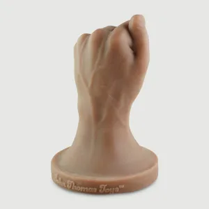 Closed Fist Medium Platinum Silicone Fisting Dildo 12,70 cm - Maro deschis