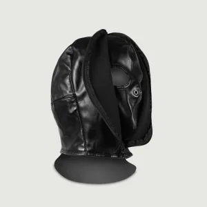 Mască full face Bondage Zip Up Full Face - negru