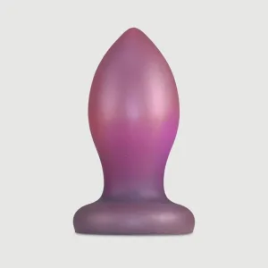 Plug anal gros din silicon pentru întindere anală 16,5 x 7,1 cm - roz