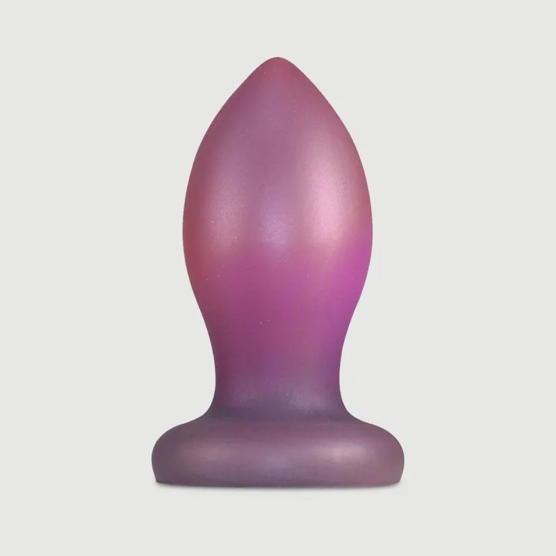 Plug anal gros din silicon pentru întindere anală 16,5 x 7,1 cm - roz — preț și oferte