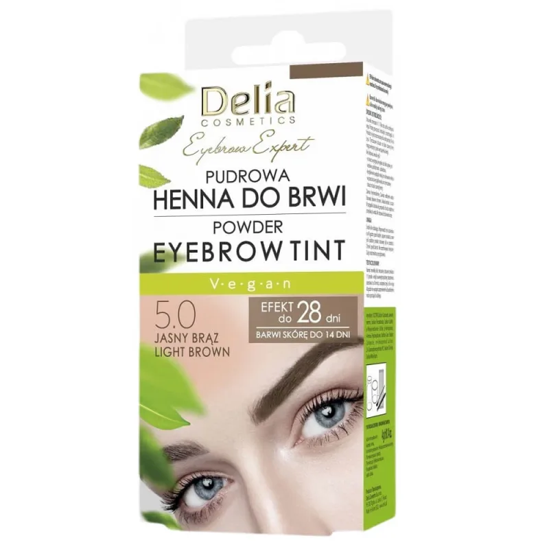 Delia Eyebrow Expert Powder Eyebrow Henna 5.0 maro deschis, 4 g Delia Cosmetics — preț și oferte