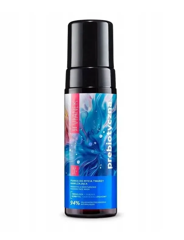 Spumă hidratantă pentru spălarea feței Vianek Prebiotic, 150 ml — preț și oferte