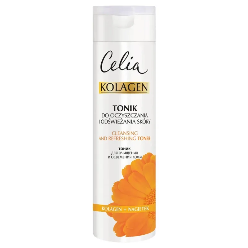 Celia Kolagen Tonic de curățare și împrospătare a pielii cu Calendula, 200 ml — preț și oferte