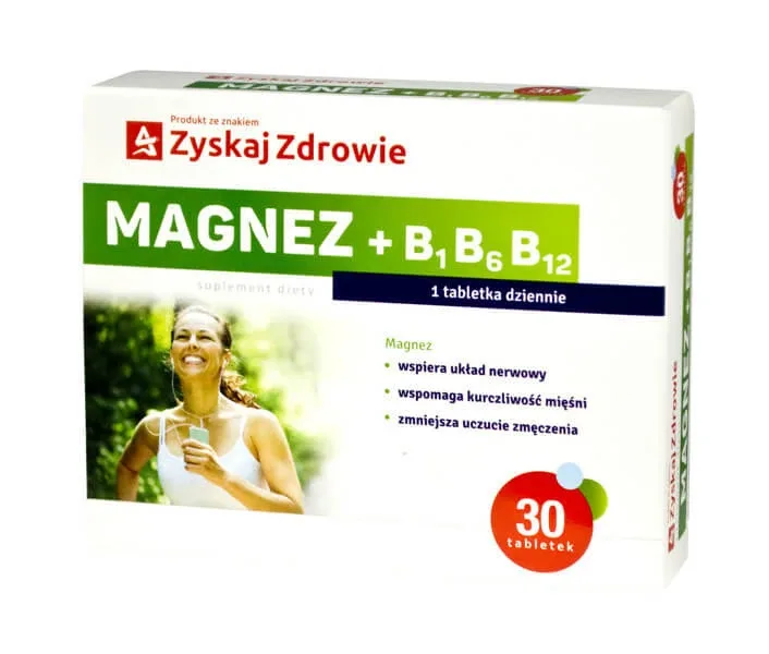Magneziu+ B1 B6 B12, 30 comprimate Zyskaj Zdrowie — preț și oferte