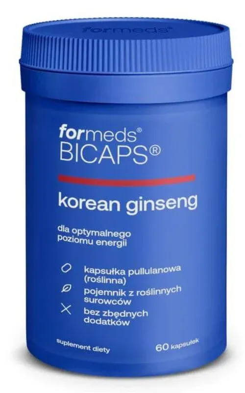 Bicaps extract de ginseng coreean 60 capsule. Formate — preț și oferte