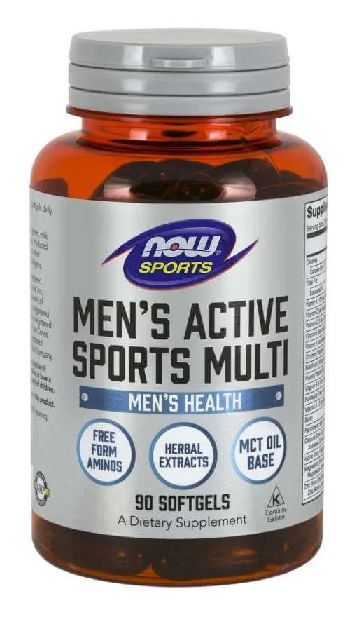 NOW Foods Men's Active Sports Multivitamine pentru bărbați 90 capsule — preț și oferte