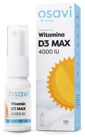 Osavi Vitamina D3 MAX 4000 UI (125 porții) spray 12.5ml